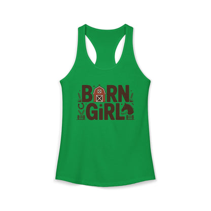 Beautiful Barn Girl Horse Girl Women's Ideal Racerback Tank