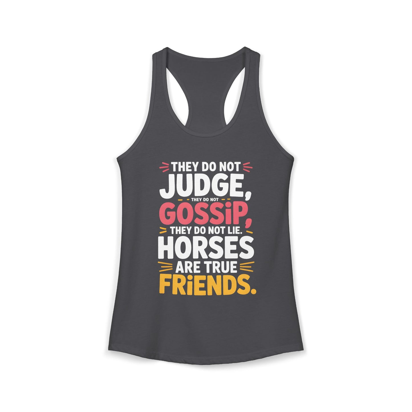 Horses Are True Friends For Cowgirl Women's Ideal Racerback Tank
