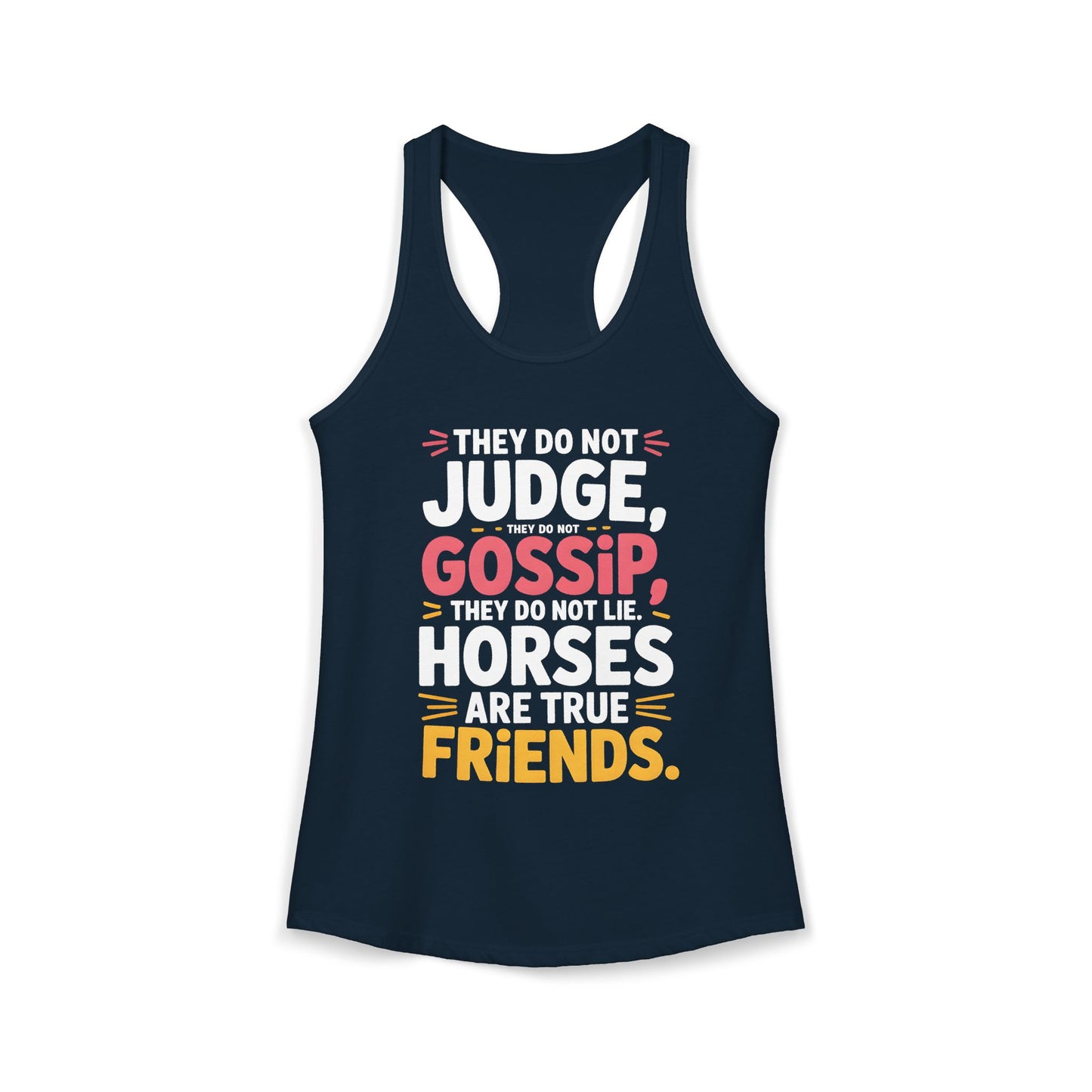 Horses Are True Friends For Cowgirl Women's Ideal Racerback Tank